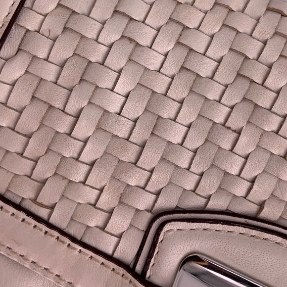 Coach Woven Leather Clutch with Detachable Chain - Picture 5 of 7